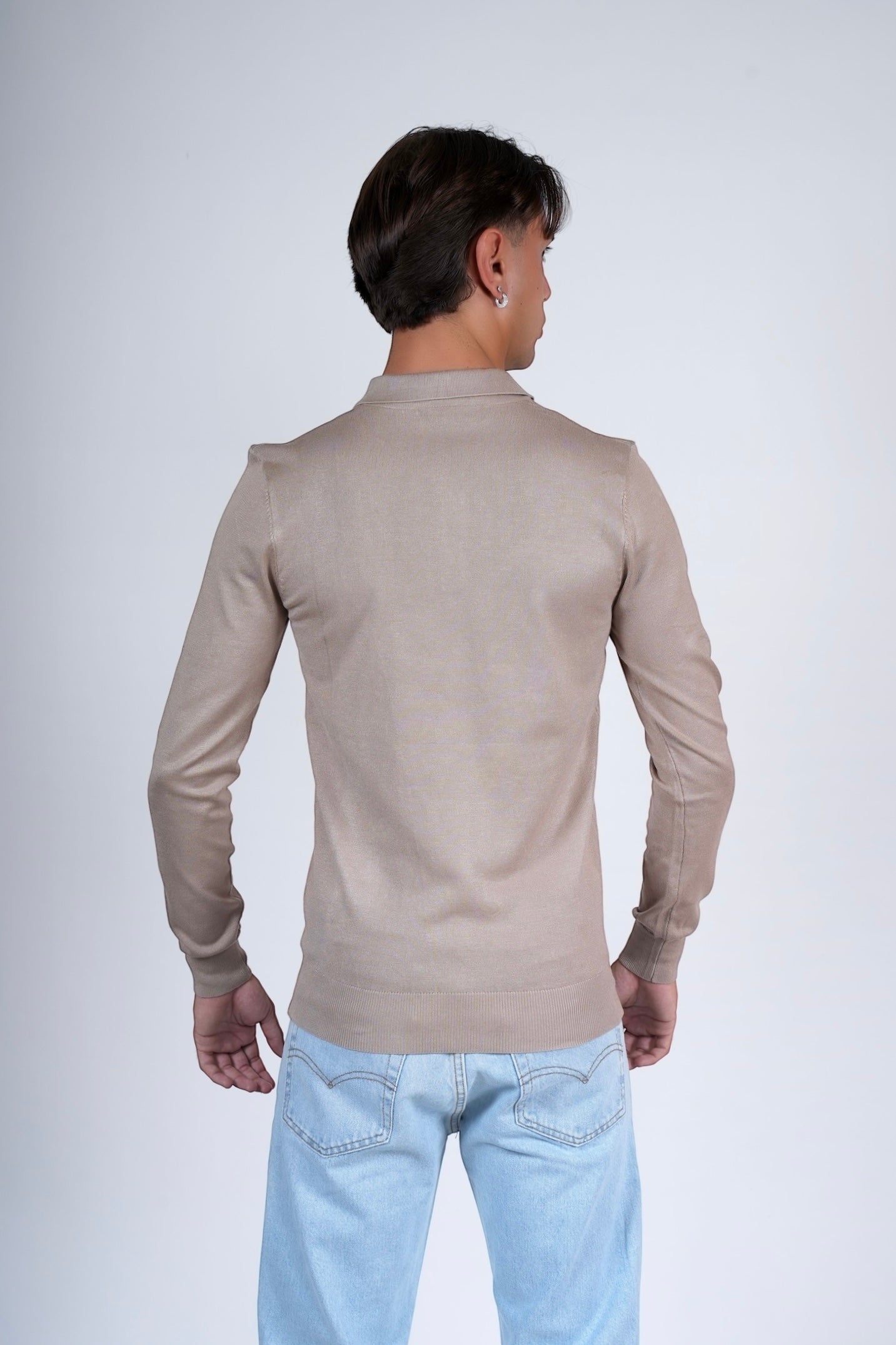 Polo lunga beige YAMAN