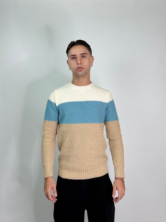 Maglione tricolore VECIENZ