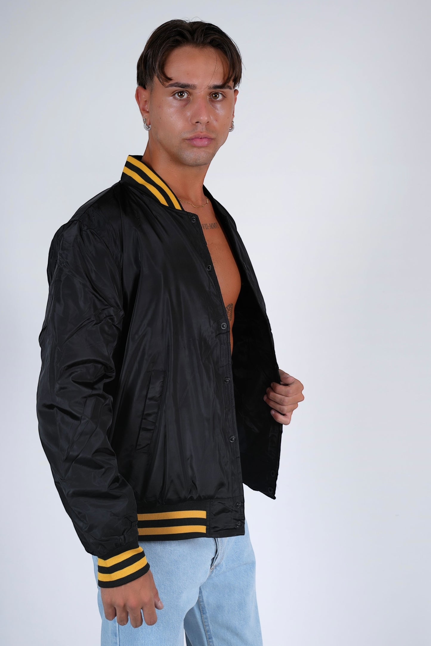 College imbottito nero/giallo B#LLS