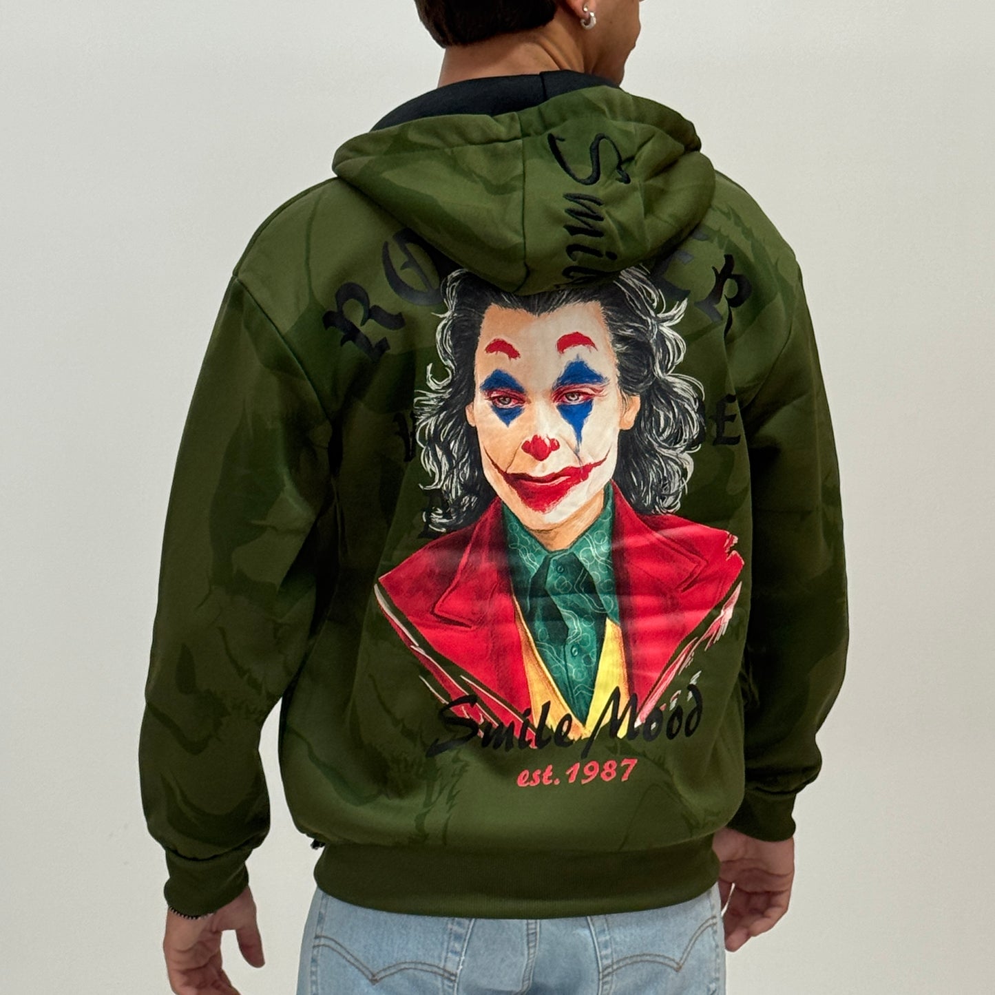 Felpa felpata verde JOKEZIP