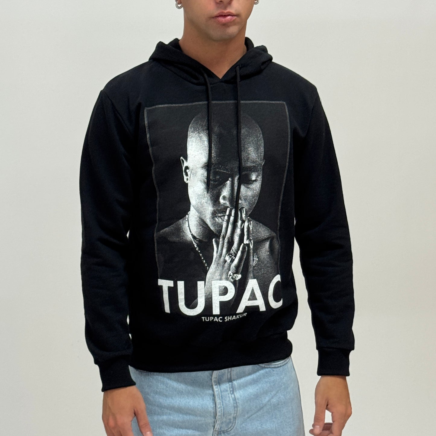 Felpa felpata nera TUPAC