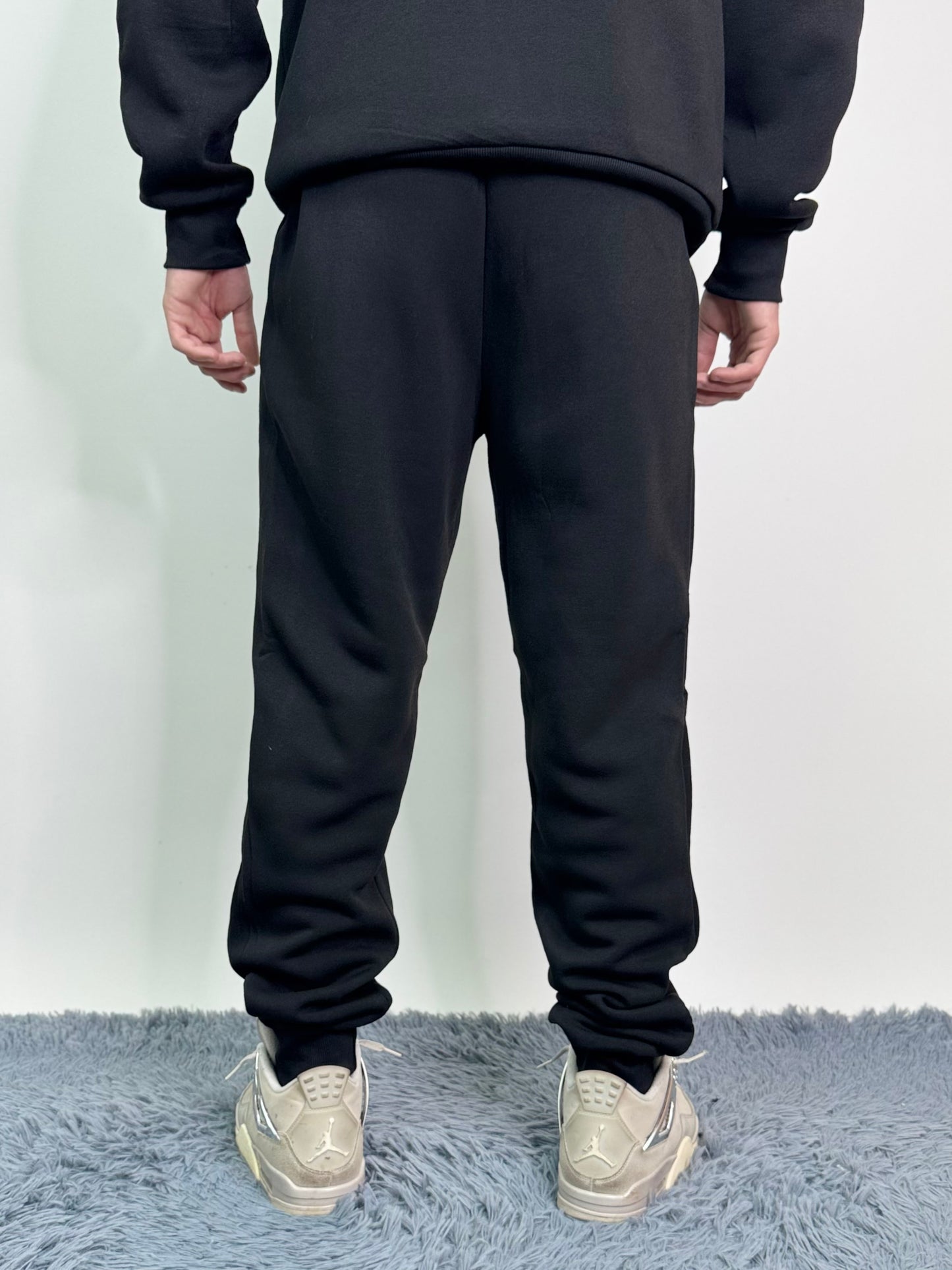 Tuta cotone felpato basic chiusa