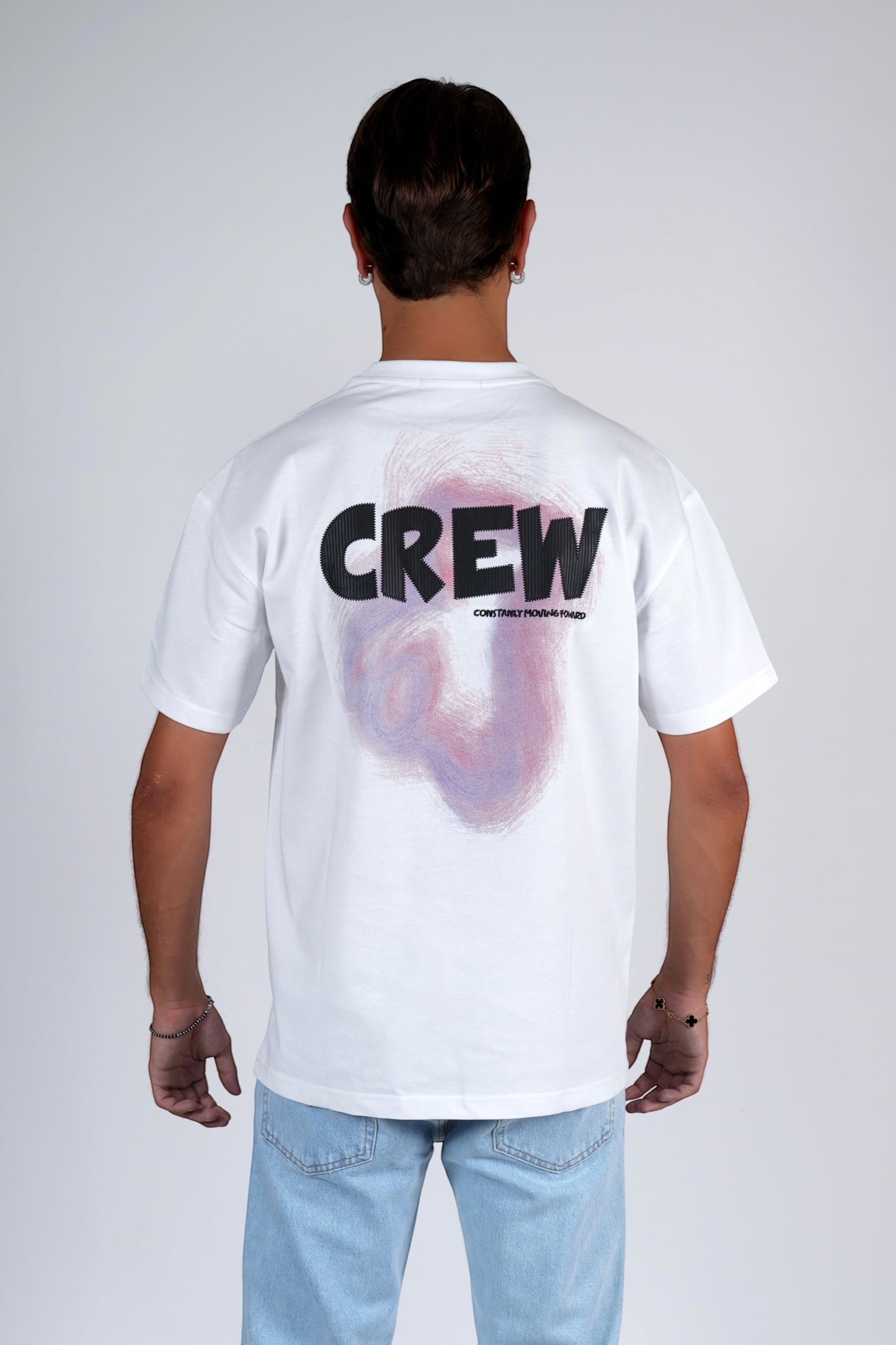 T-shirt oversize Bianco CREW