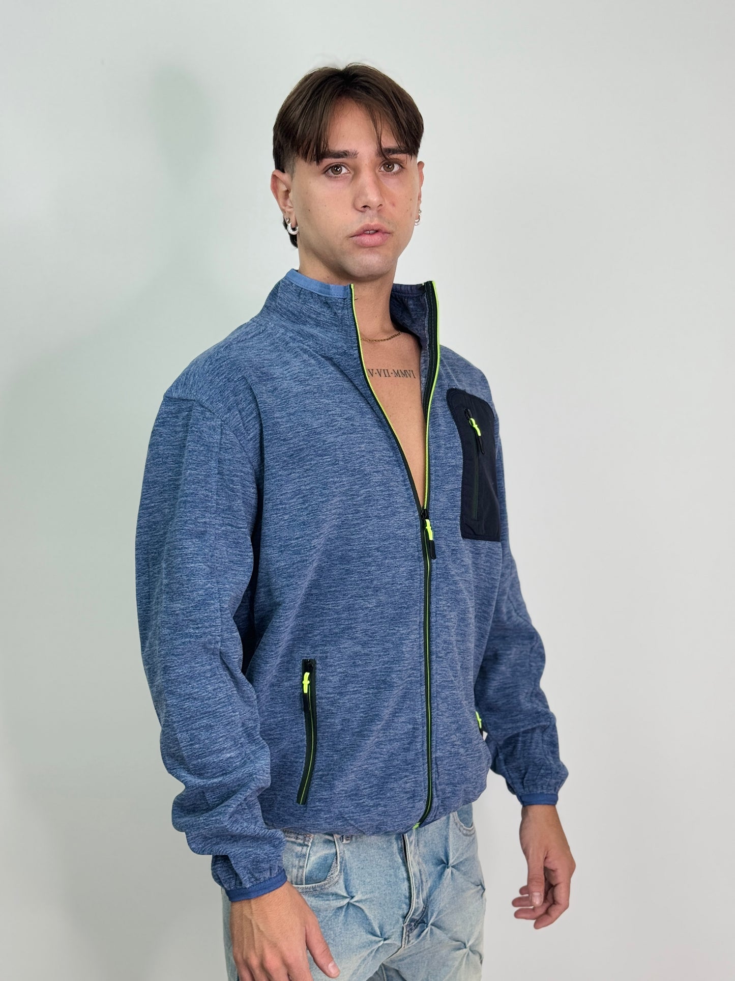 Jacket Pile azzurro ZEBINA