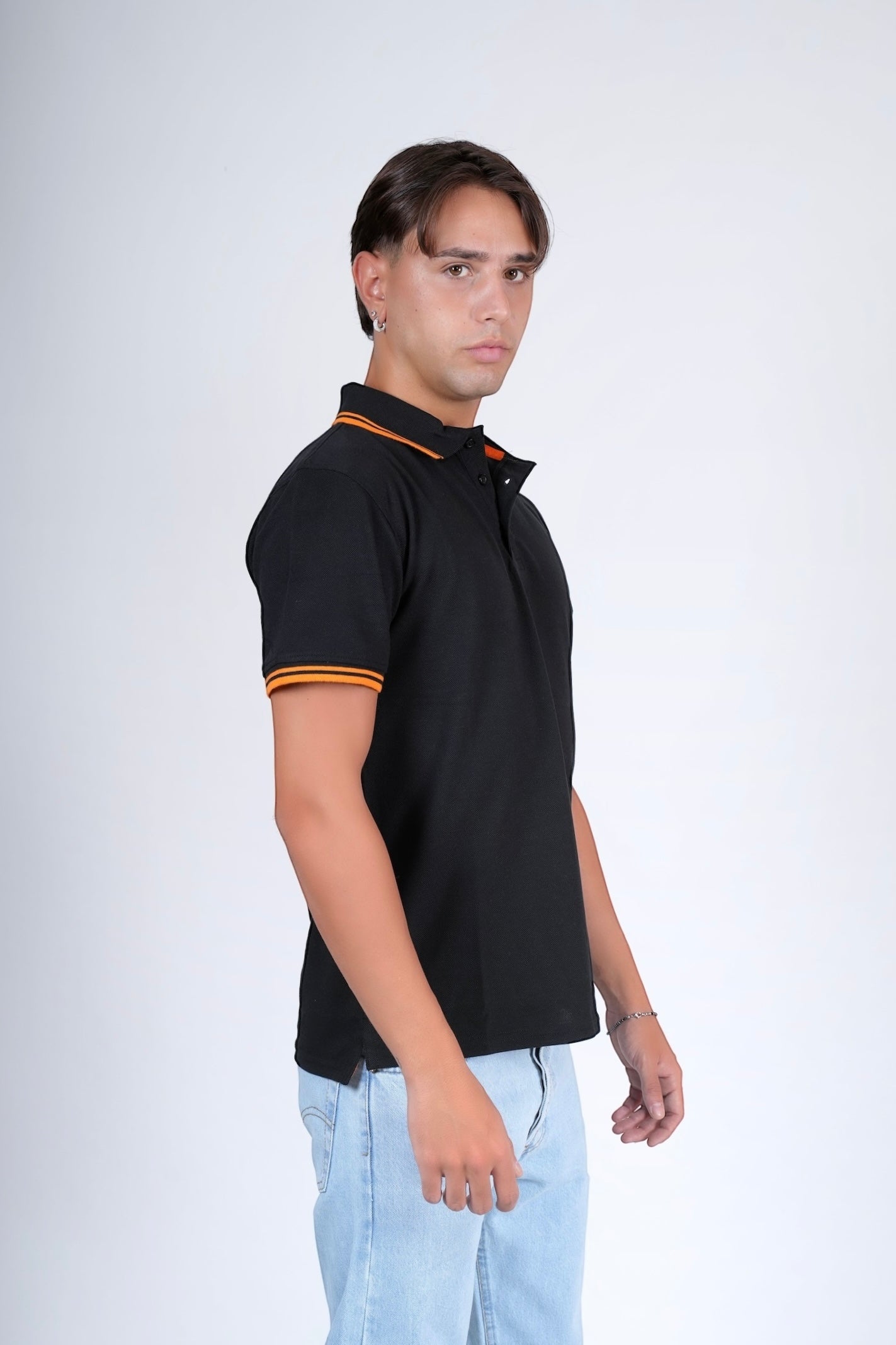 Polo piquet Nero APRIUM