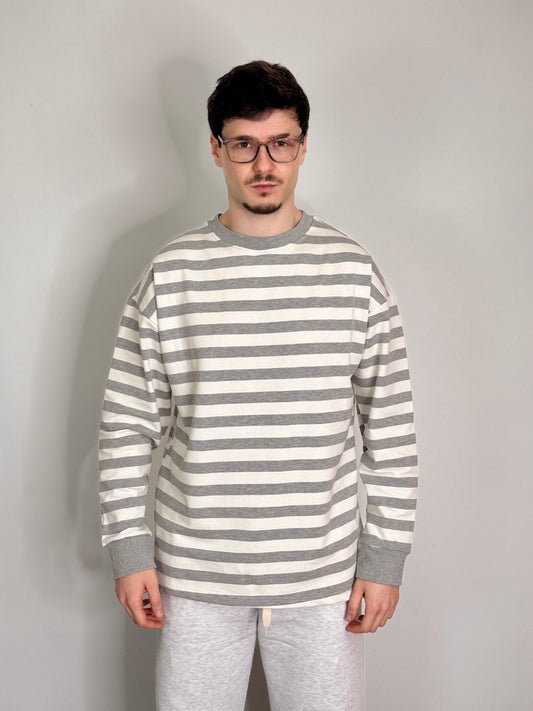 Long sleave a righe cotone italiano