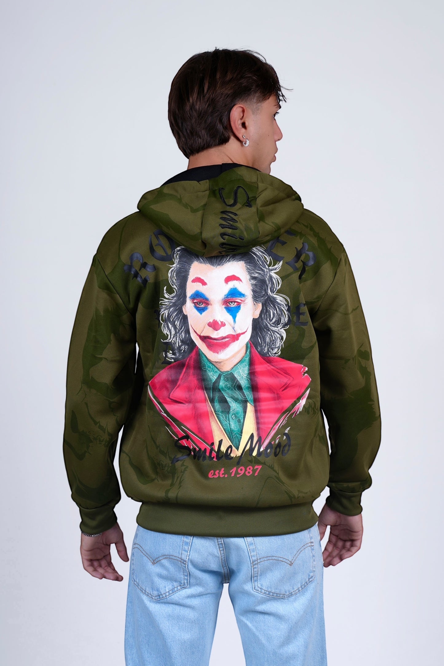 Felpa felpata verde JOKEZIP
