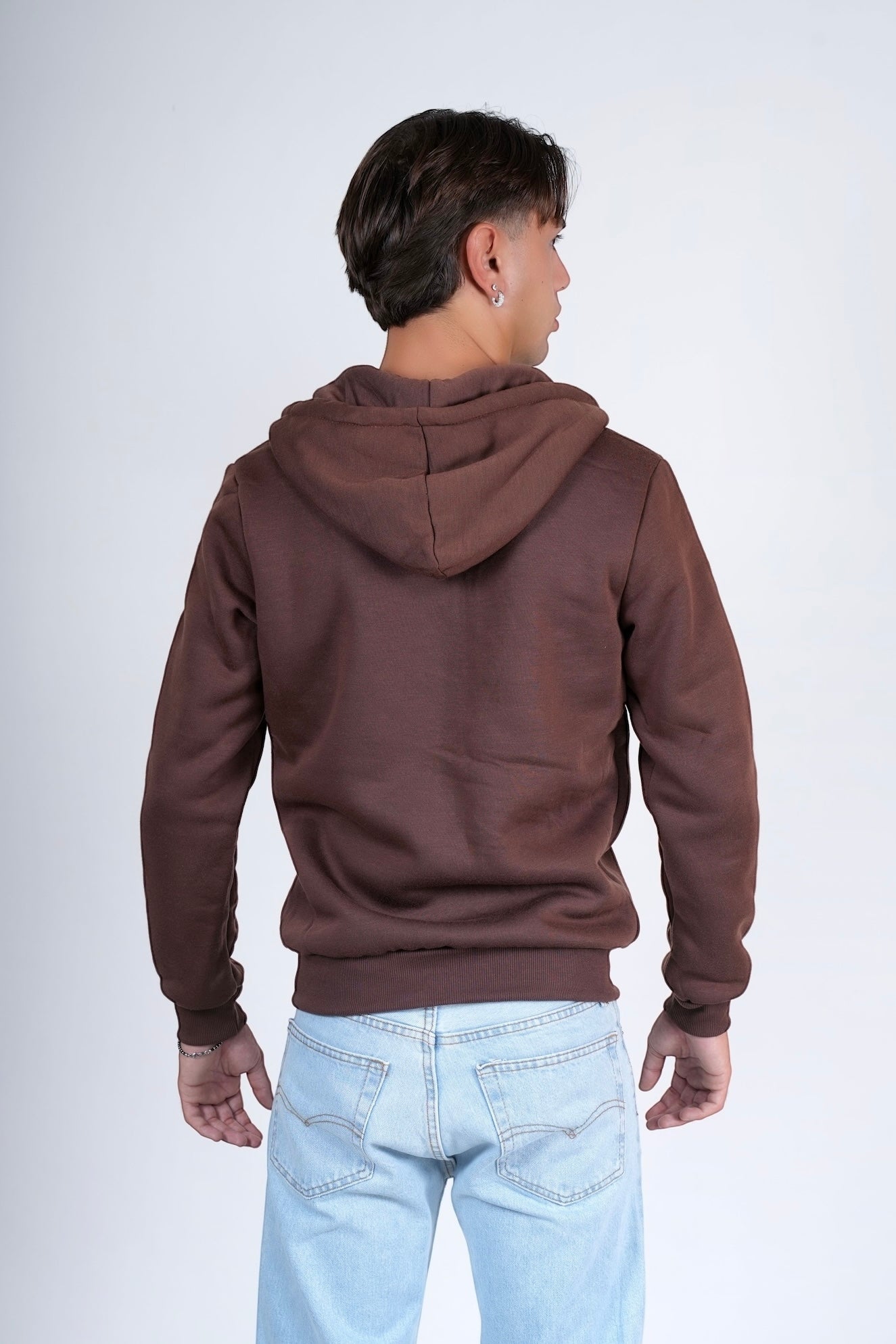 Felpa zip felpata Caffè POLK
