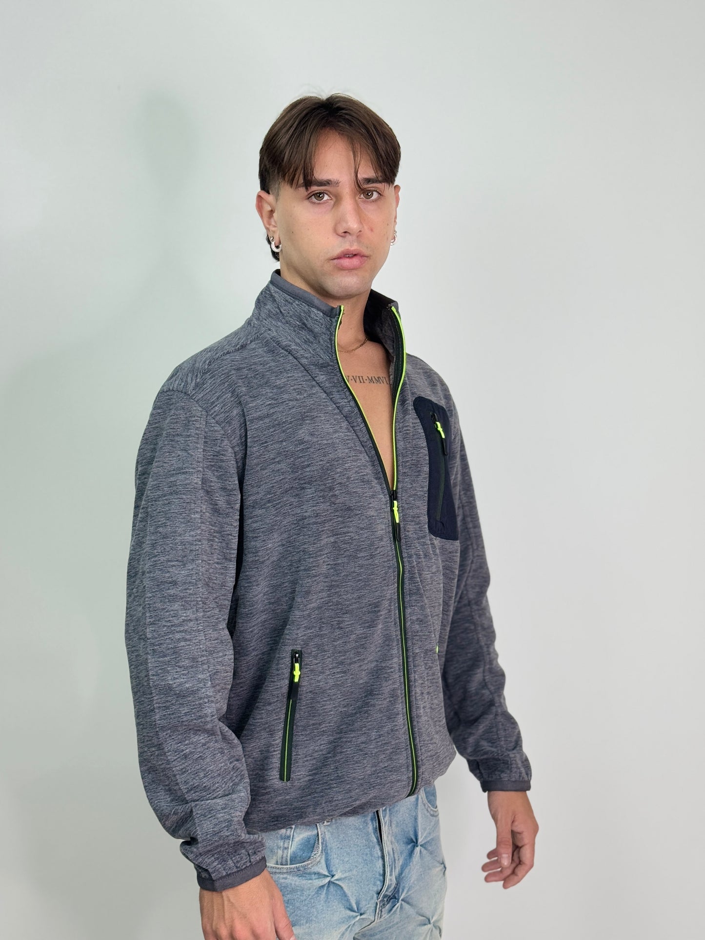 Jacket Pile grigio ZEBINA