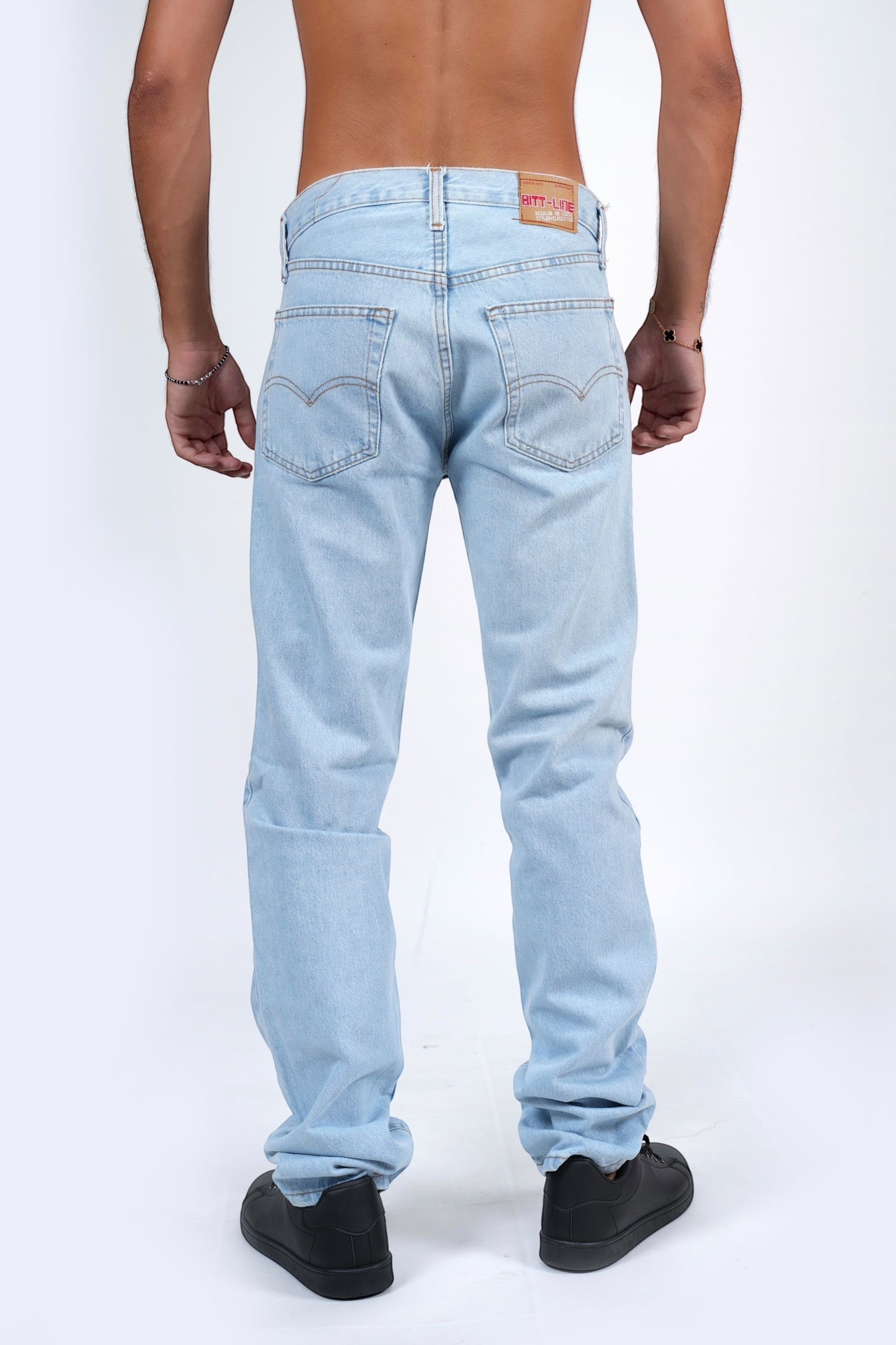 Jeans baggy basic azzurro BITT LINE