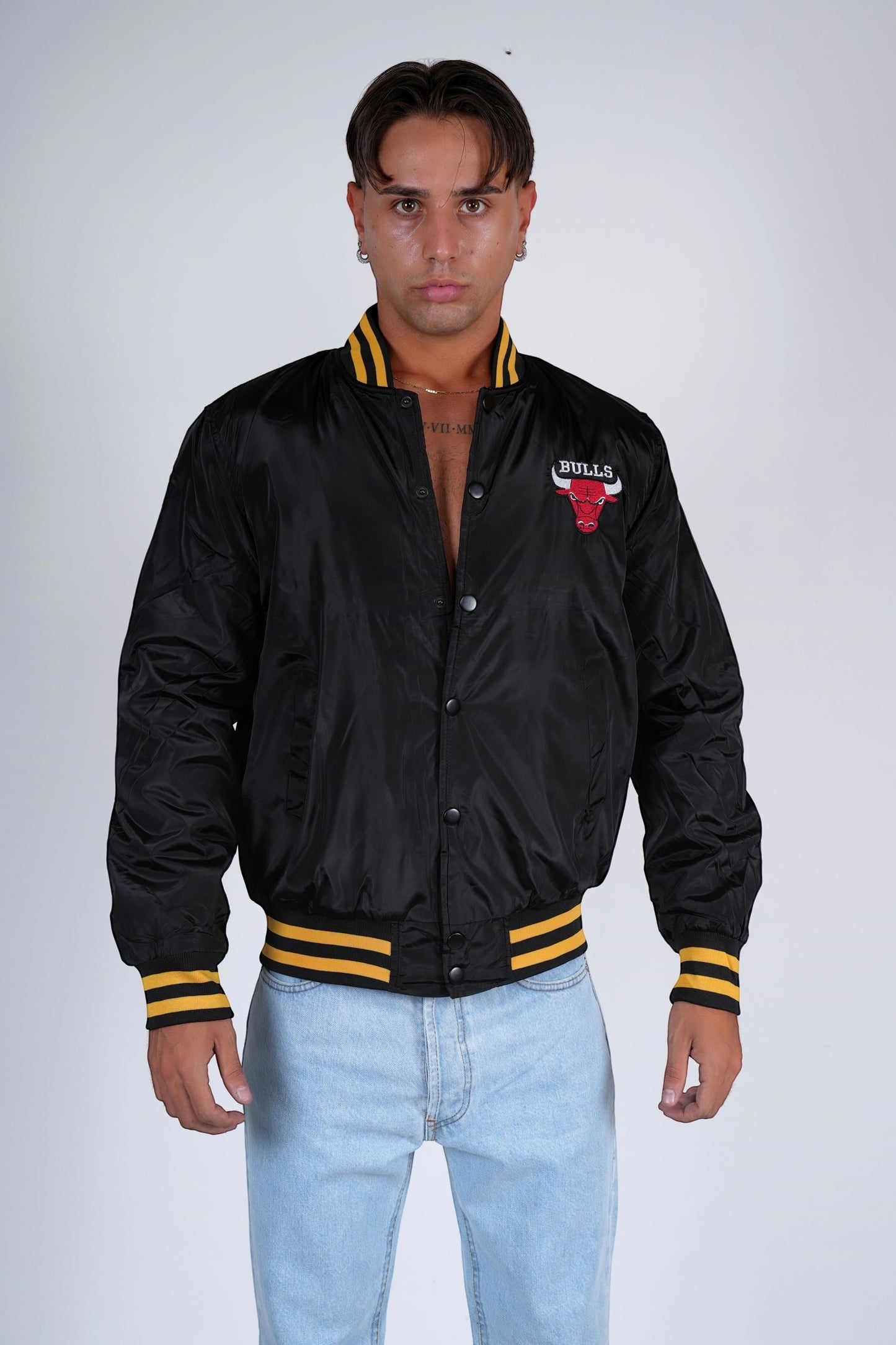 College imbottito nero/giallo B#LLS