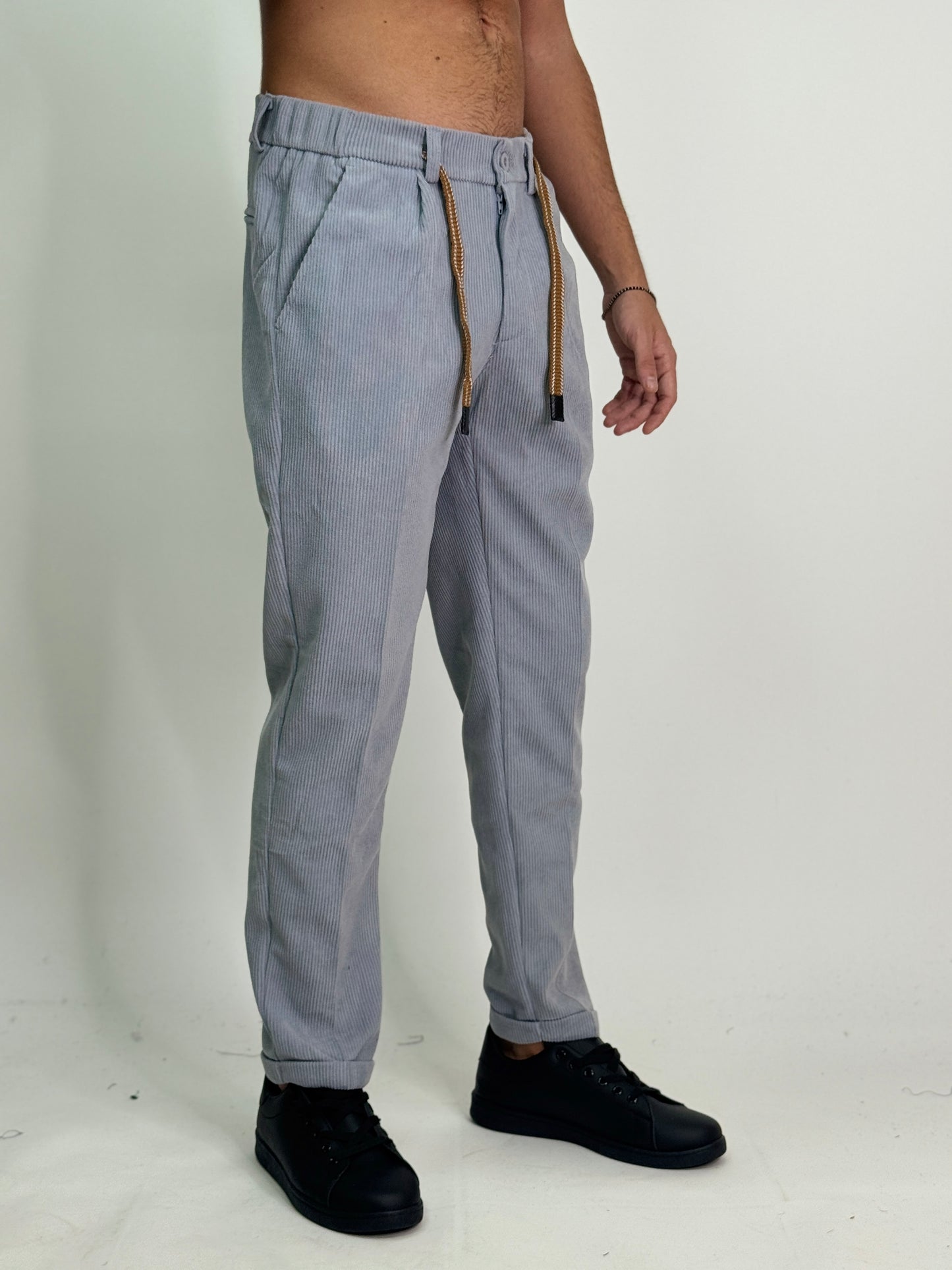 Pantalaccio velluto grigio CARDONA