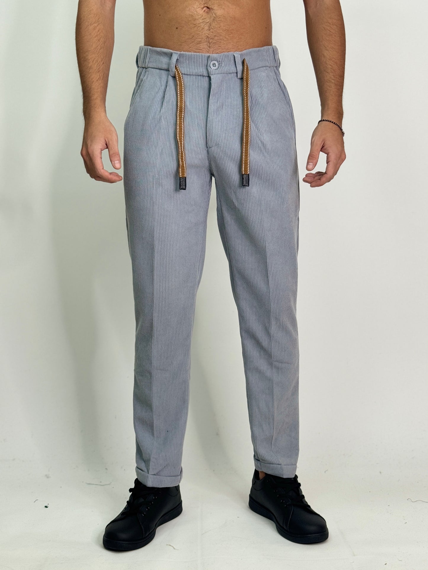 Pantalaccio velluto grigio CARDONA
