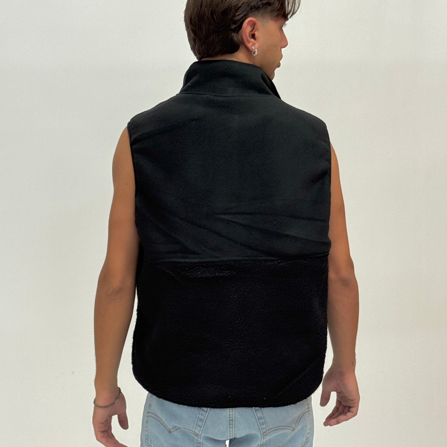 Smanicato in pile nero MAZZOCCHI
