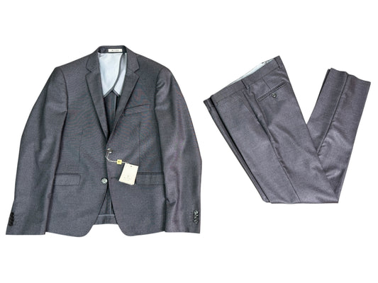 Abito italiano monopetto slim grigio BLY03