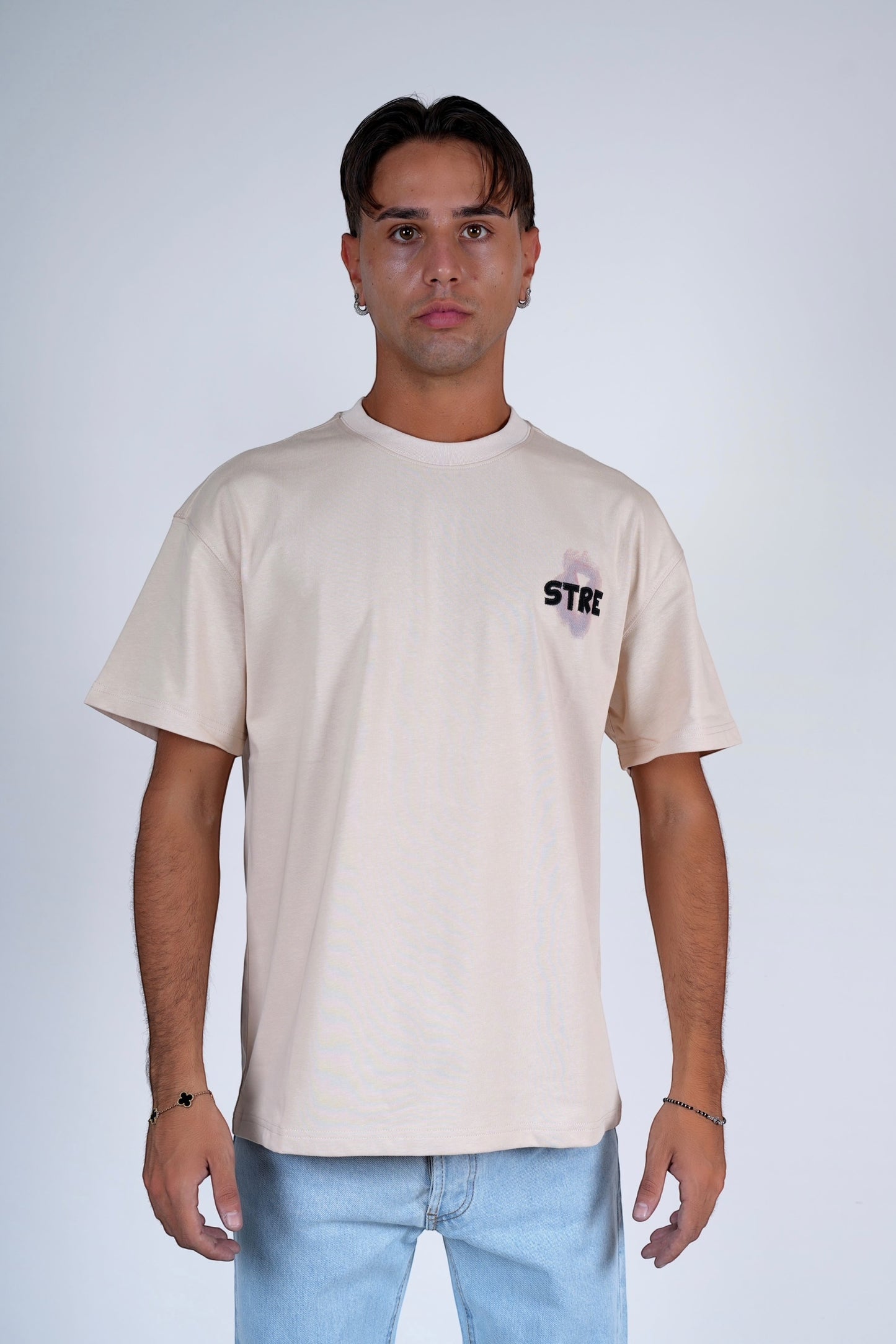 T-shirt oversize Beige CREW