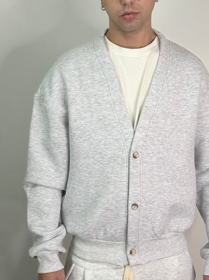 Cardigan Cotone Felpato Italiano