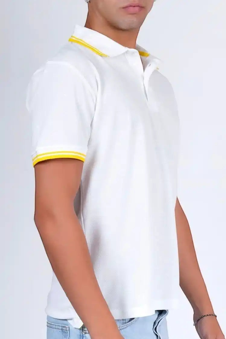 Polo piquet con due bottoni