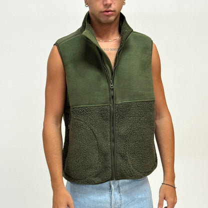 Smanicato in pile verde MAZZOCCHI