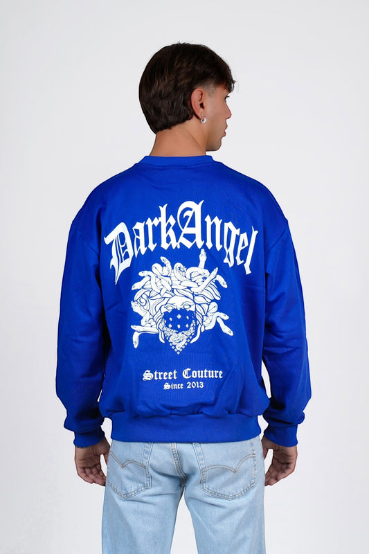 Felpa over felpata blu DARK ANGEL