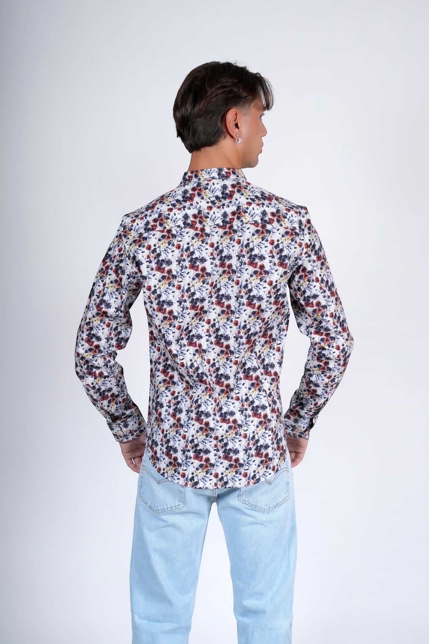 Camicia slim cotone LANE