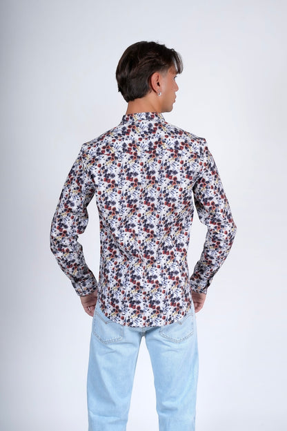 Camicia slim cotone LANE