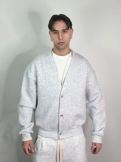 Cardigan Cotone Felpato Italiano