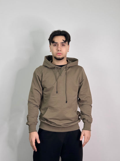 Felpa in cotone con cappuccio comoda