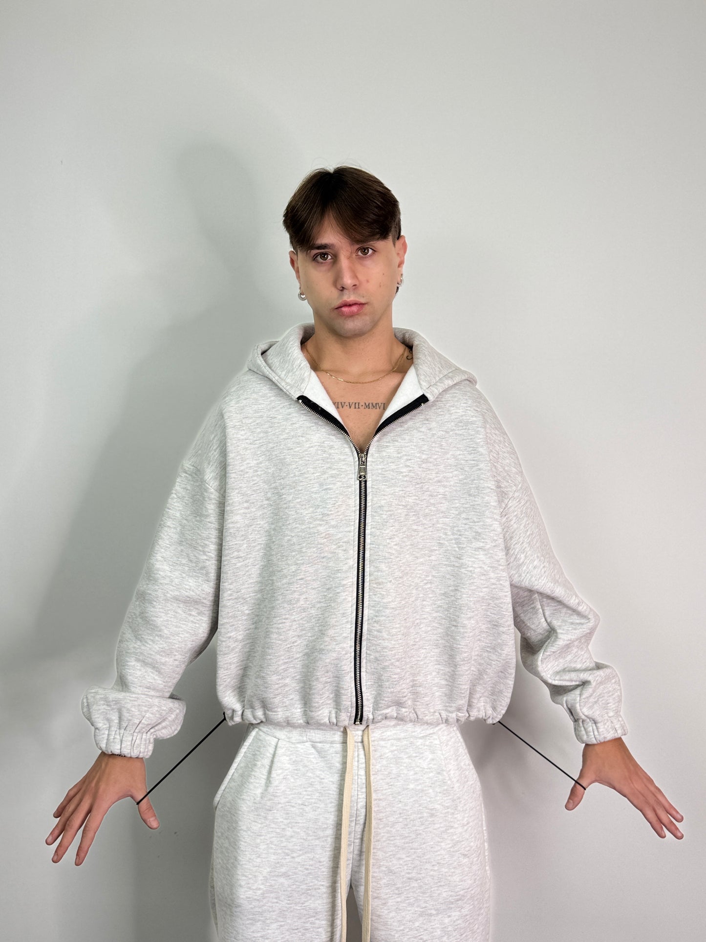 Felpa zip over boxy fit CALIFORNIA