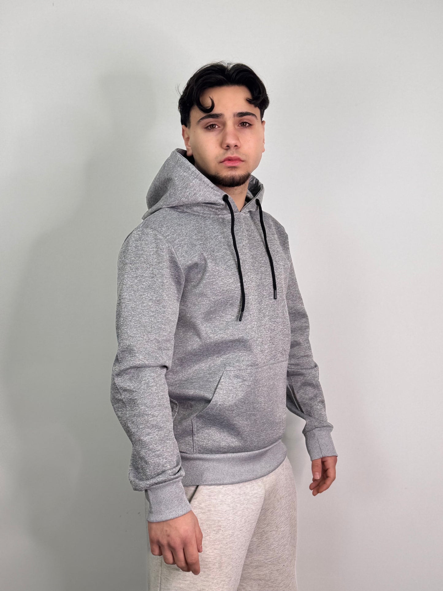 Felpa con cappuccio soffice in cotone