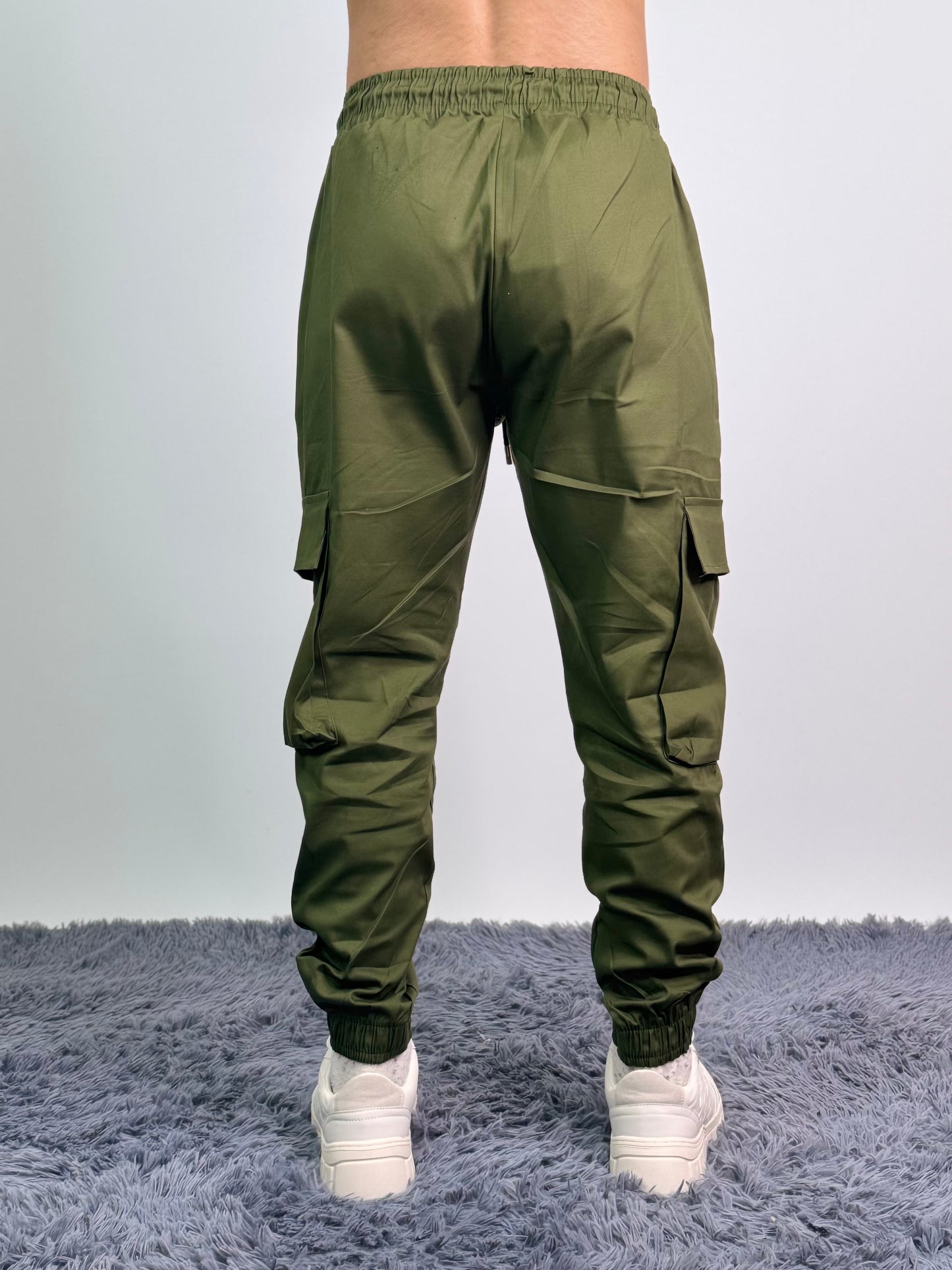 Pantalone cargo cotone leggero tasconi