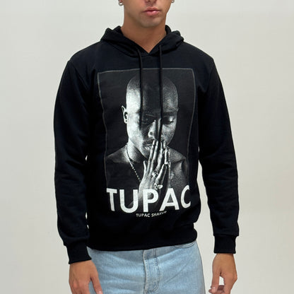 Felpa felpata nera TUPAC