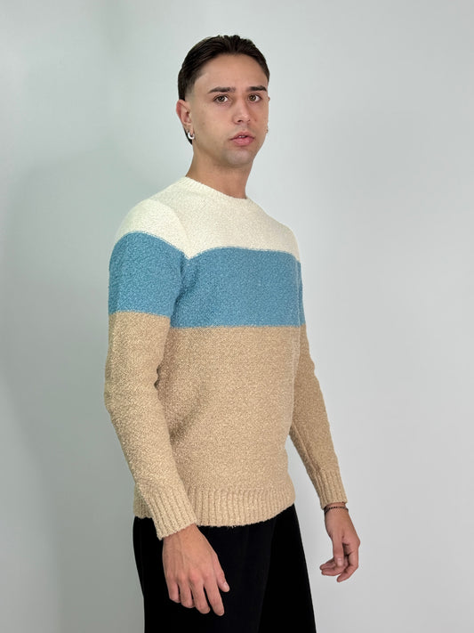 Maglione tricolore VECIENZ