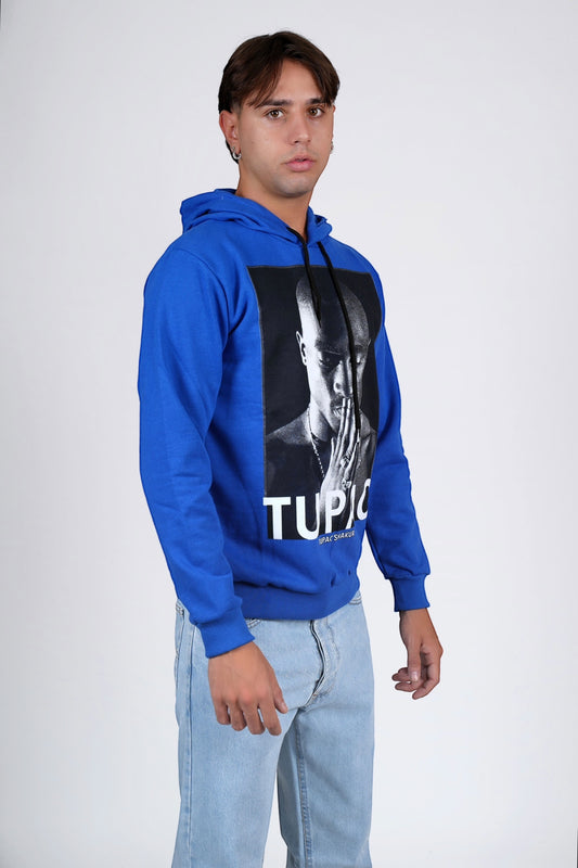 Felpa felpata blu TUPAC