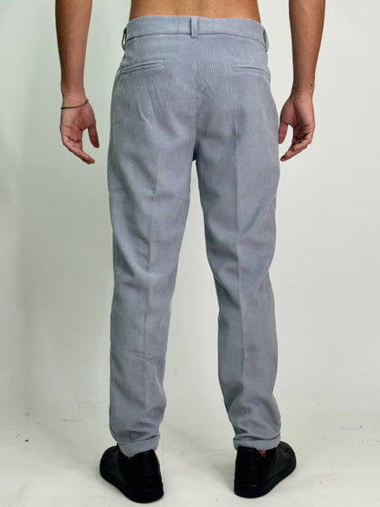 Pantalaccio velluto grigio CARDONA