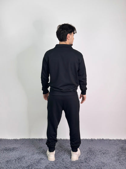 Tuta kappa comoda in cotone garzato