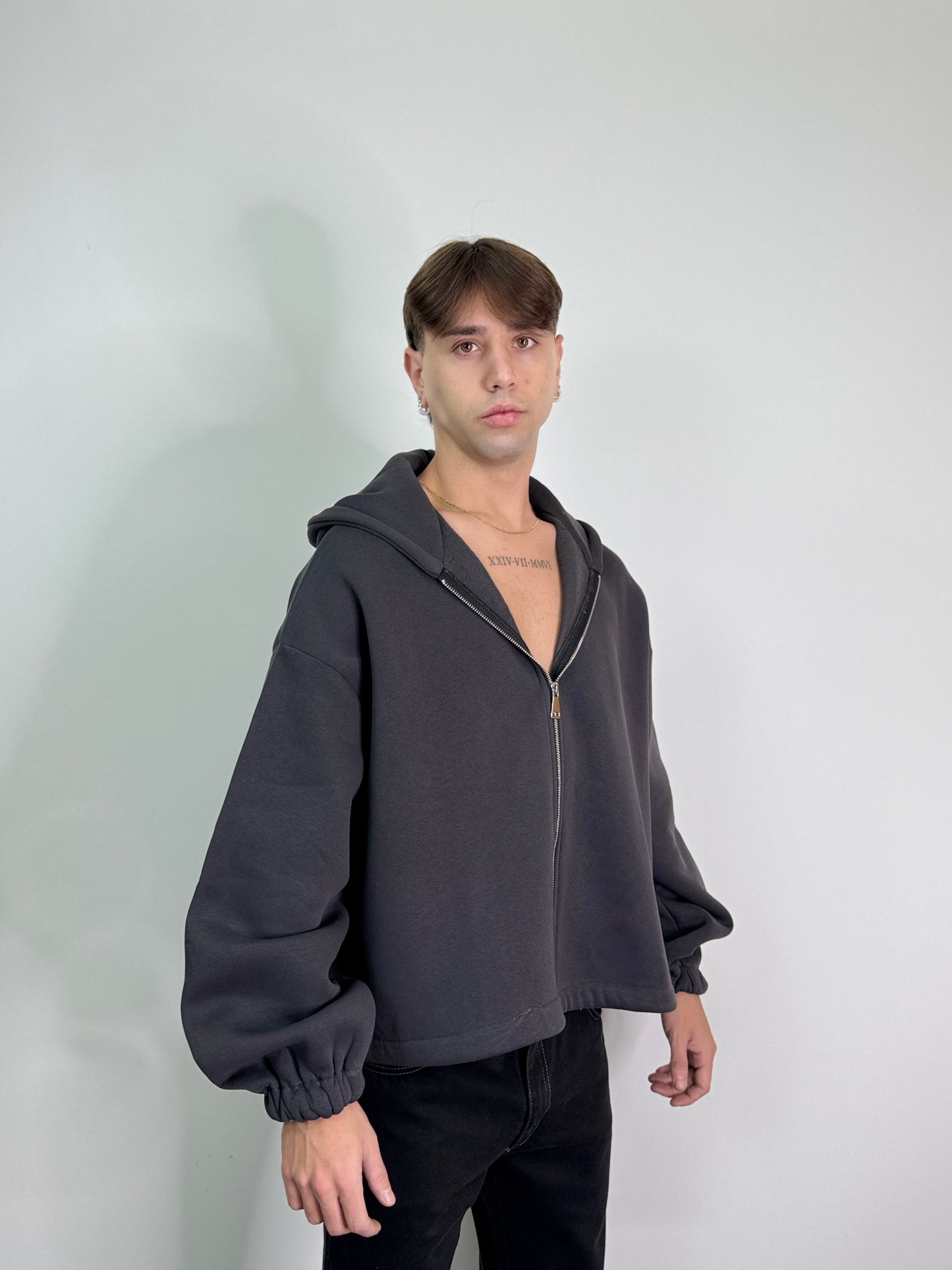 Felpa zip over boxy fit CALIFORNIA