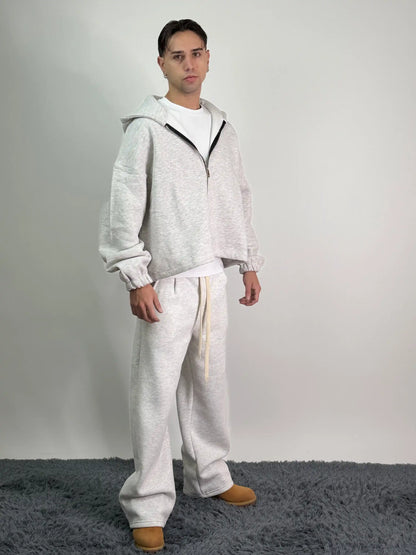 Tuta italiana cotone calda zip oversize baggy