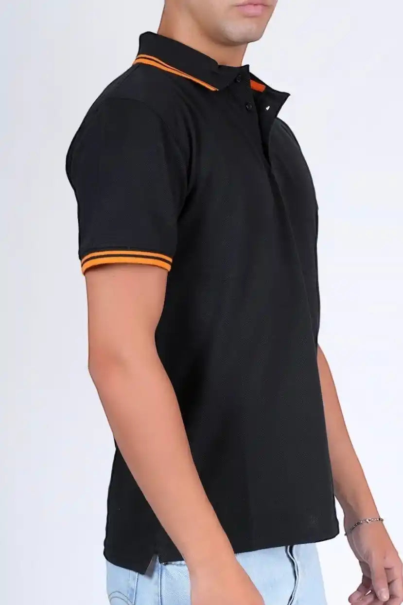 Polo piquet con due bottoni