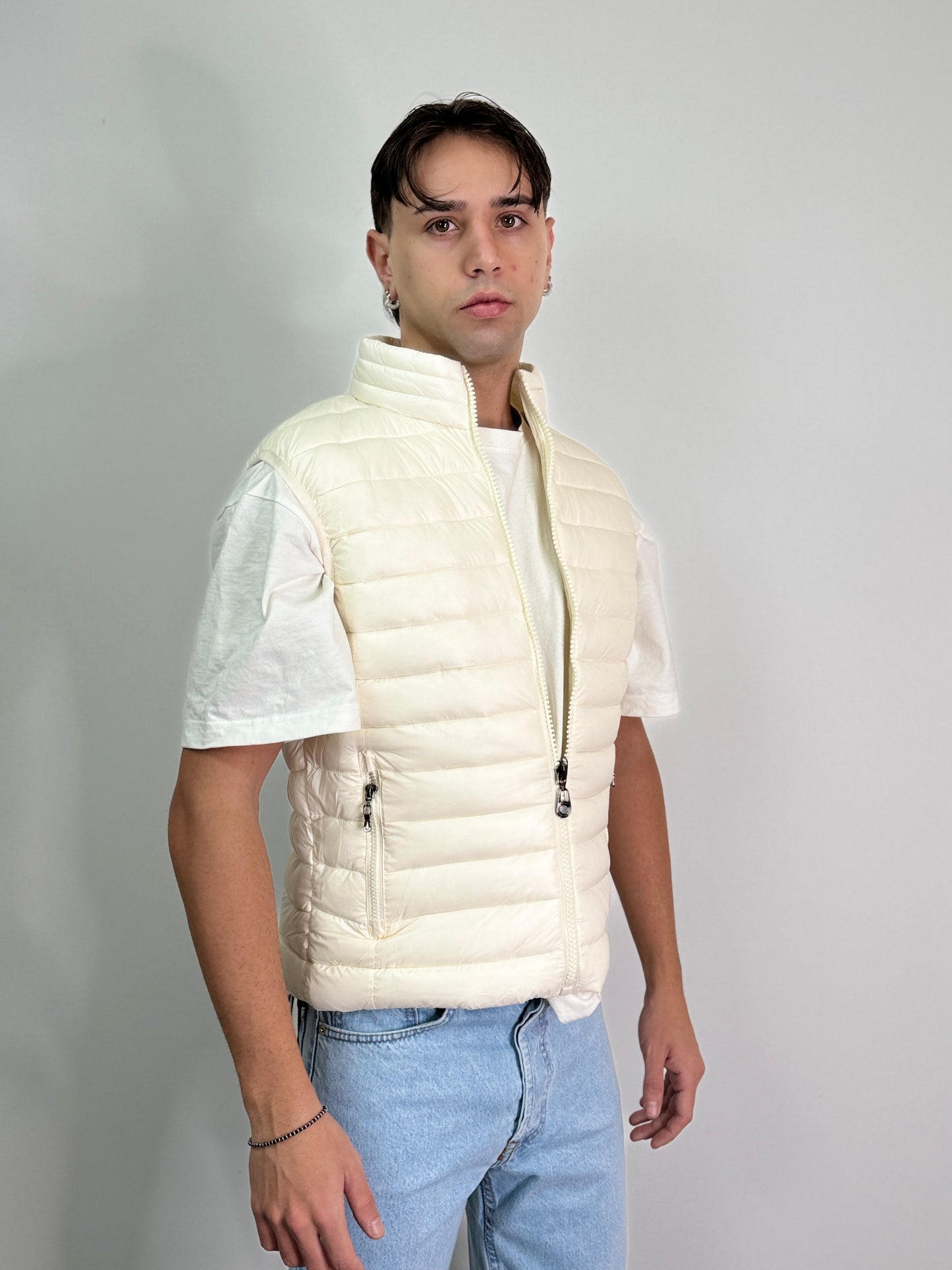 Smanicato imbottito con zip