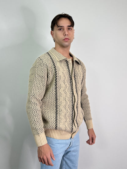 Cardigan traforato morbido