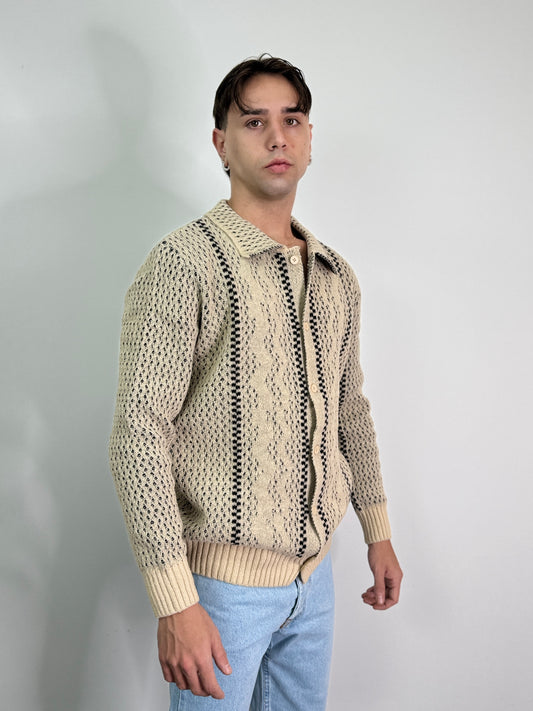 Cardigan traforato morbido