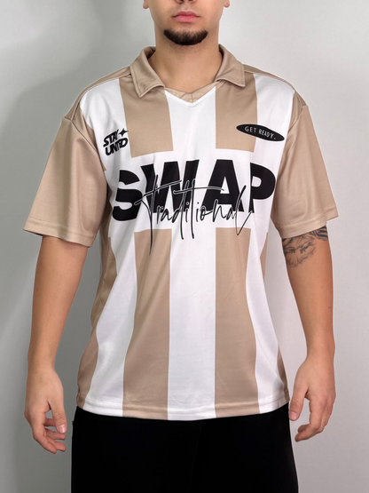 T-shirt sportiva con colletto