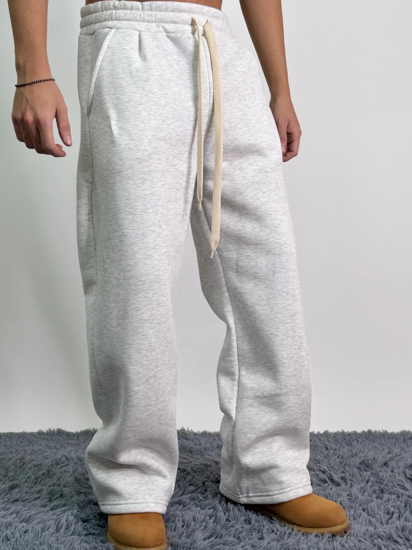 Tuta italiana cotone calda girocollo over baggy