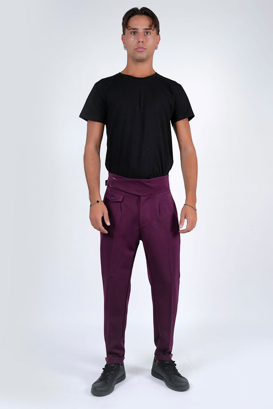 Pantalone elegante Bordeaux ZORRO