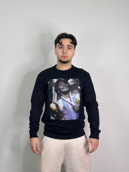 Felpa in cotone Maradona