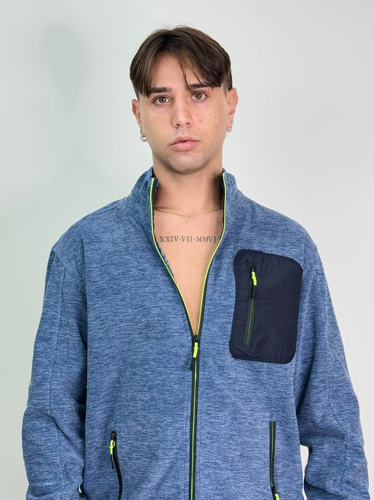 Jacket Pile azzurro ZEBINA