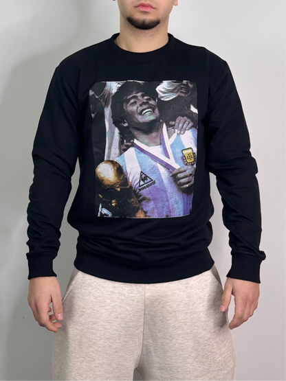 Felpa in cotone Maradona