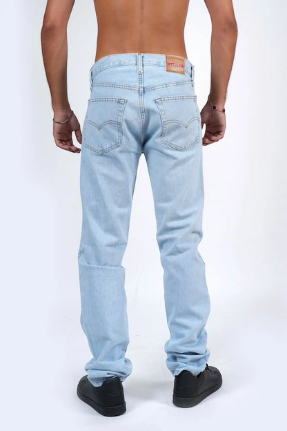 Jeans cotone italiano baggy basic