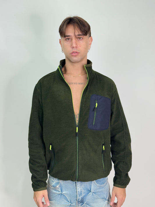 Jacket Pile verde ZEBINA